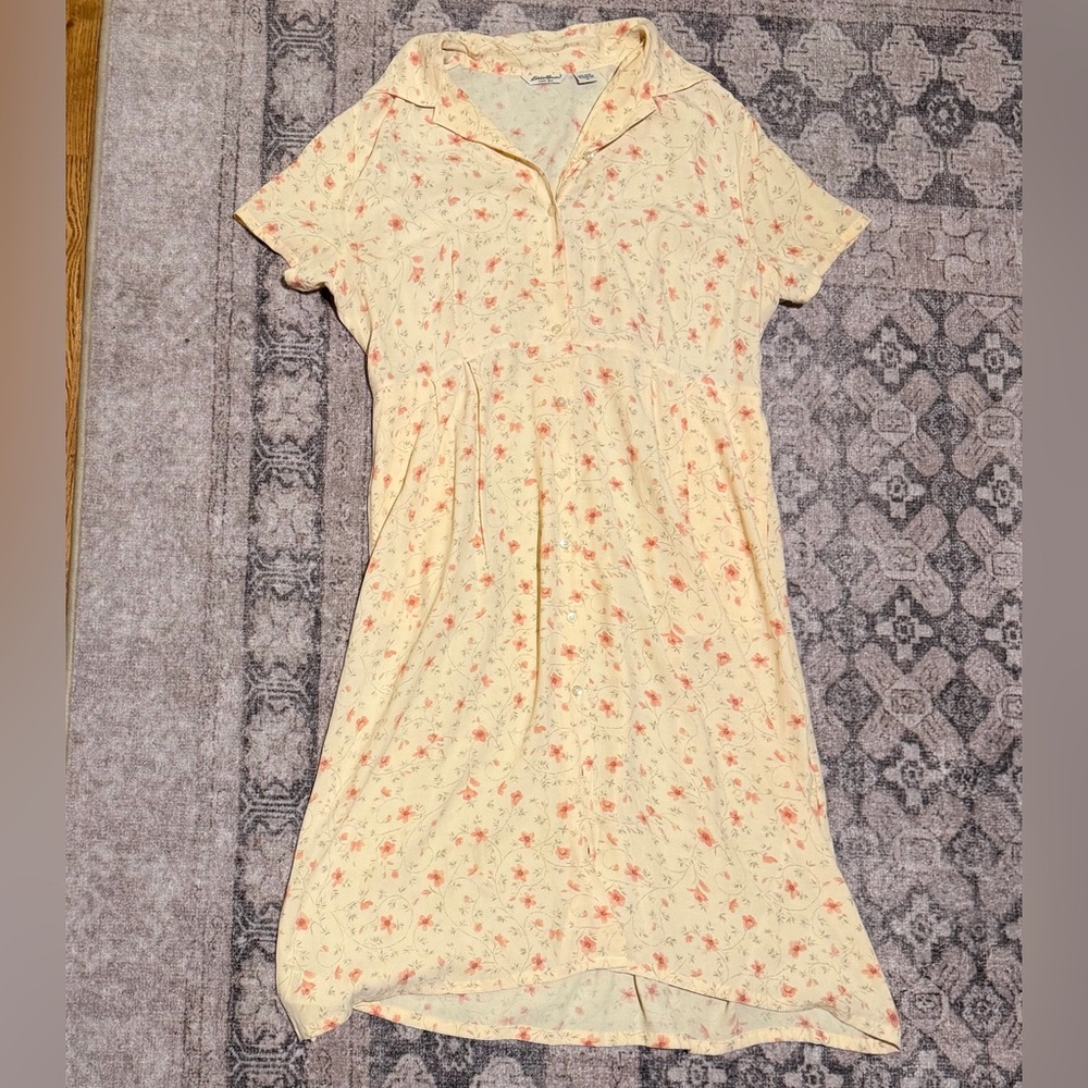 Vintage Eddie Bauer Floral Button-Front Dress